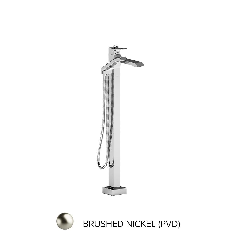 Riobel ZO39BN - Zendo, Floor-Mount Tub Filler with Hand Shower, in Brushed Nickel Riobel ZO39BN - Zendo, Floor-Mount Tub Filler with Hand Shower, in Brushed Nickel