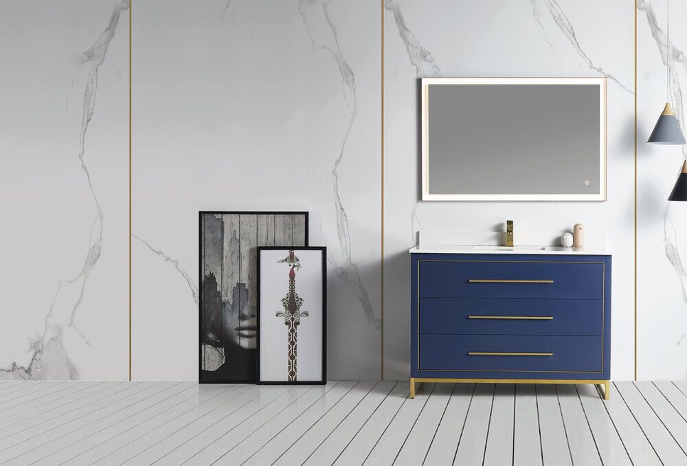 BAGNO ITALIA WINDSOR-30 BLU - Vanity 30" with Quartz Top BAGNO ITALIA WINDSOR-30 BLU - Vanity 30" with Quartz Top