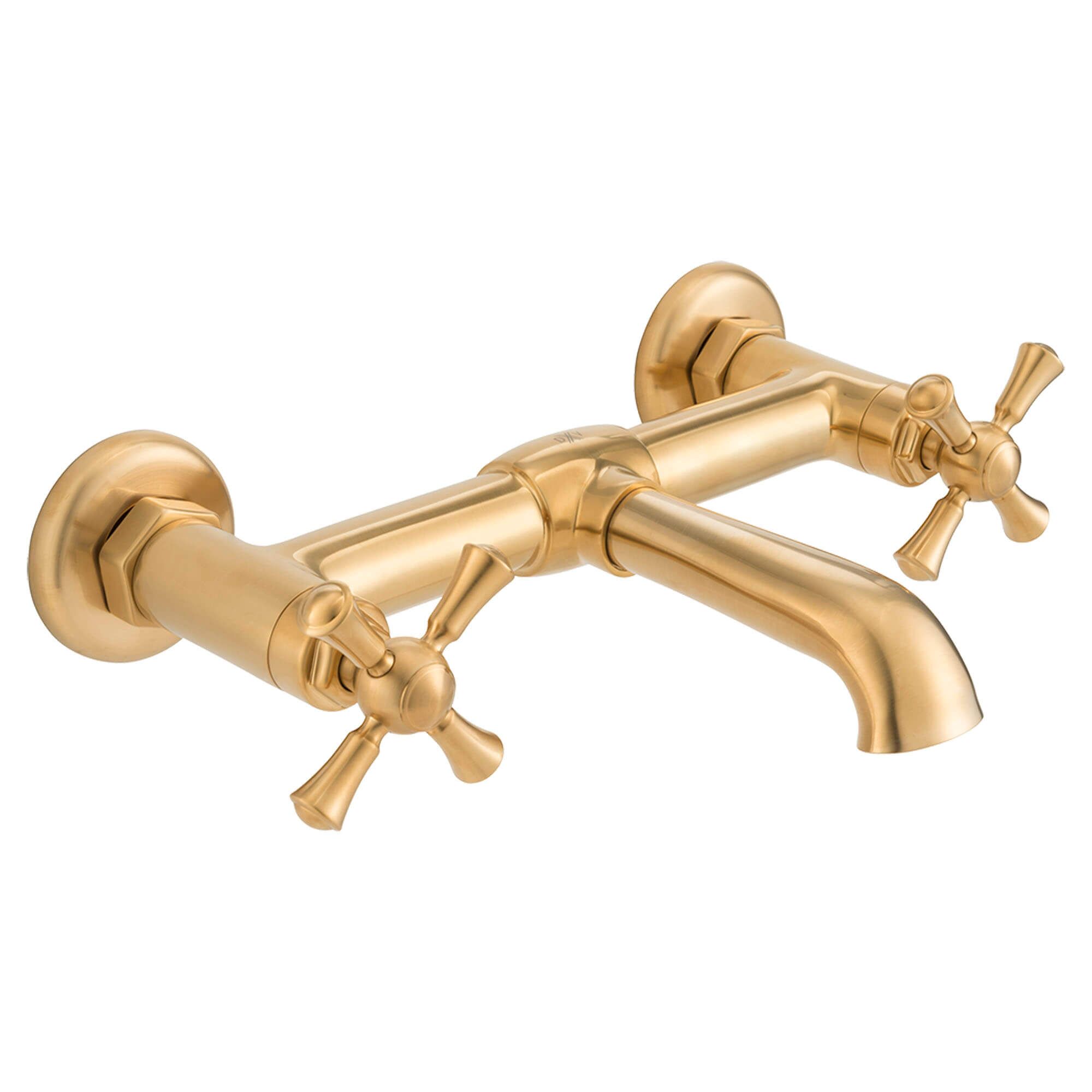 DXV D35155470.427 - Oak Hill Wall Mount Bathroom Faucet with Cross Handles DXV D35155470.427 - Oak Hill Wall Mount Bathroom Faucet with Cross Handles