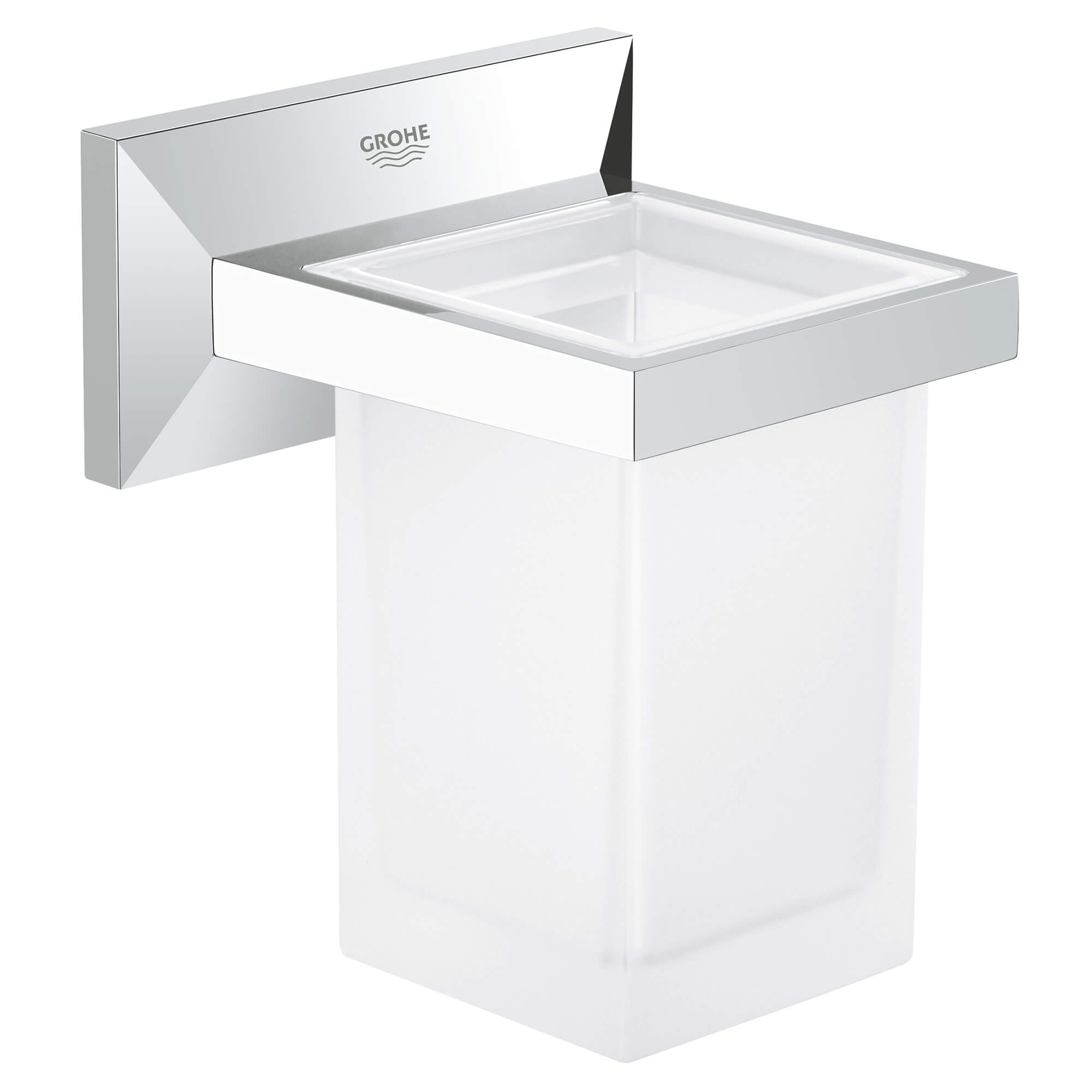 Grohe 40493000 - Toothbrush Holder with Tumbler Grohe 40493000 - Toothbrush Holder with Tumbler