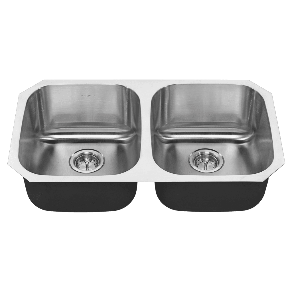 American Standard 18DB.9311800S.075 - Portsmouth 32x18 Double Bowl Stainless Steel Kitchen Sink American Standard 18DB.9311800S.075 - Portsmouth 32x18 Double Bowl Stainless Steel Kitchen Sink