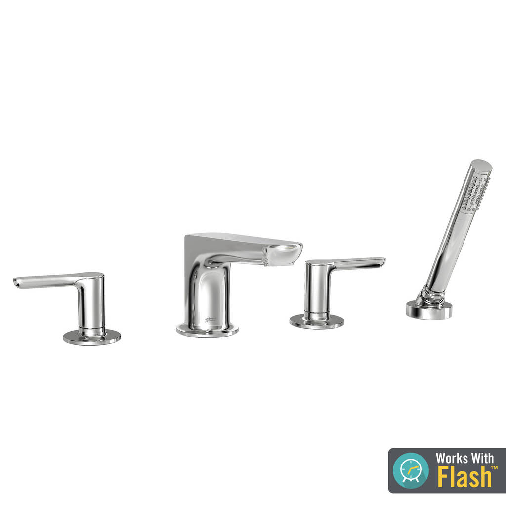American Standard T105901.002 - Studio S Roman Tub Faucet with Personal Shower for FLASH Rough-In Valves American Standard T105901.002 - Studio S Roman Tub Faucet with Personal Shower for FLASH Rough-In Valves