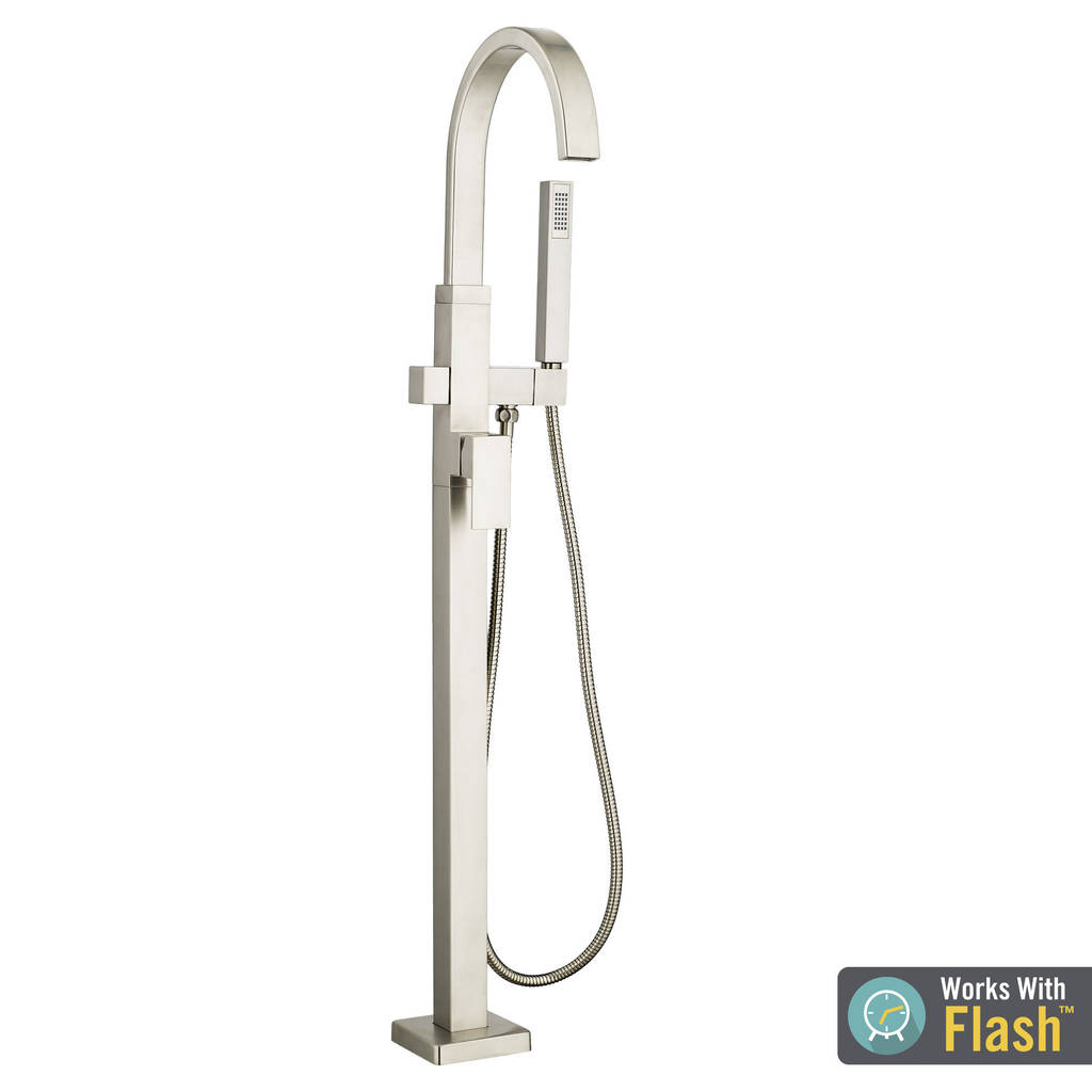 American Standard T184951.295 - Contemporary Square Freestanding Tub Faucet for FLASH Rough-In Valve American Standard T184951.295 - Contemporary Square Freestanding Tub Faucet for FLASH Rough-In Valve