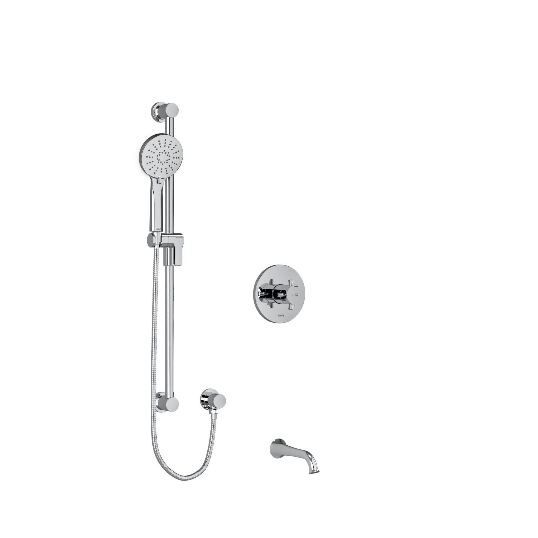 Riobel KIT1244EDTM+C - ½" 2-way Type T/P shower system Riobel KIT1244EDTM+C - ½" 2-way Type T/P shower system
