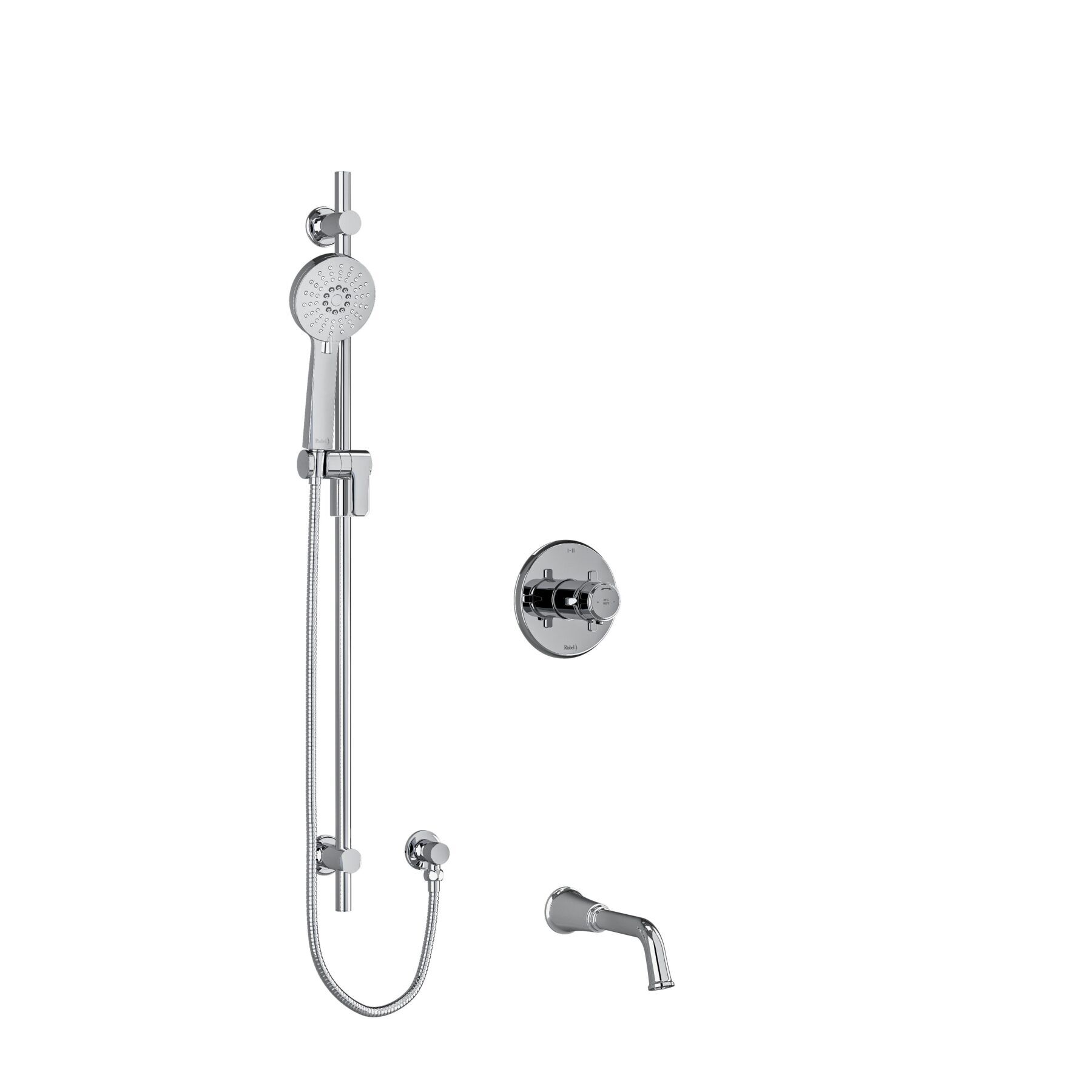 Riobel KIT1244MMRD+C - ½" 2-way Type T/P shower system Riobel KIT1244MMRD+C - ½" 2-way Type T/P shower system