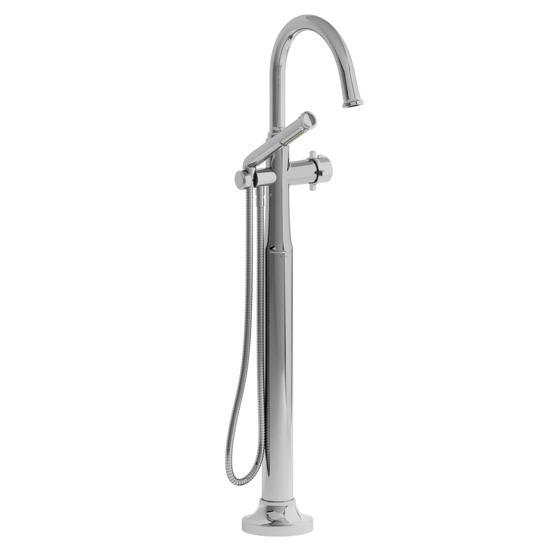 Riobel MMRD39+C - 2-way Type T floor-mount tub filler with hand shower Riobel MMRD39+C - 2-way Type T floor-mount tub filler with hand shower