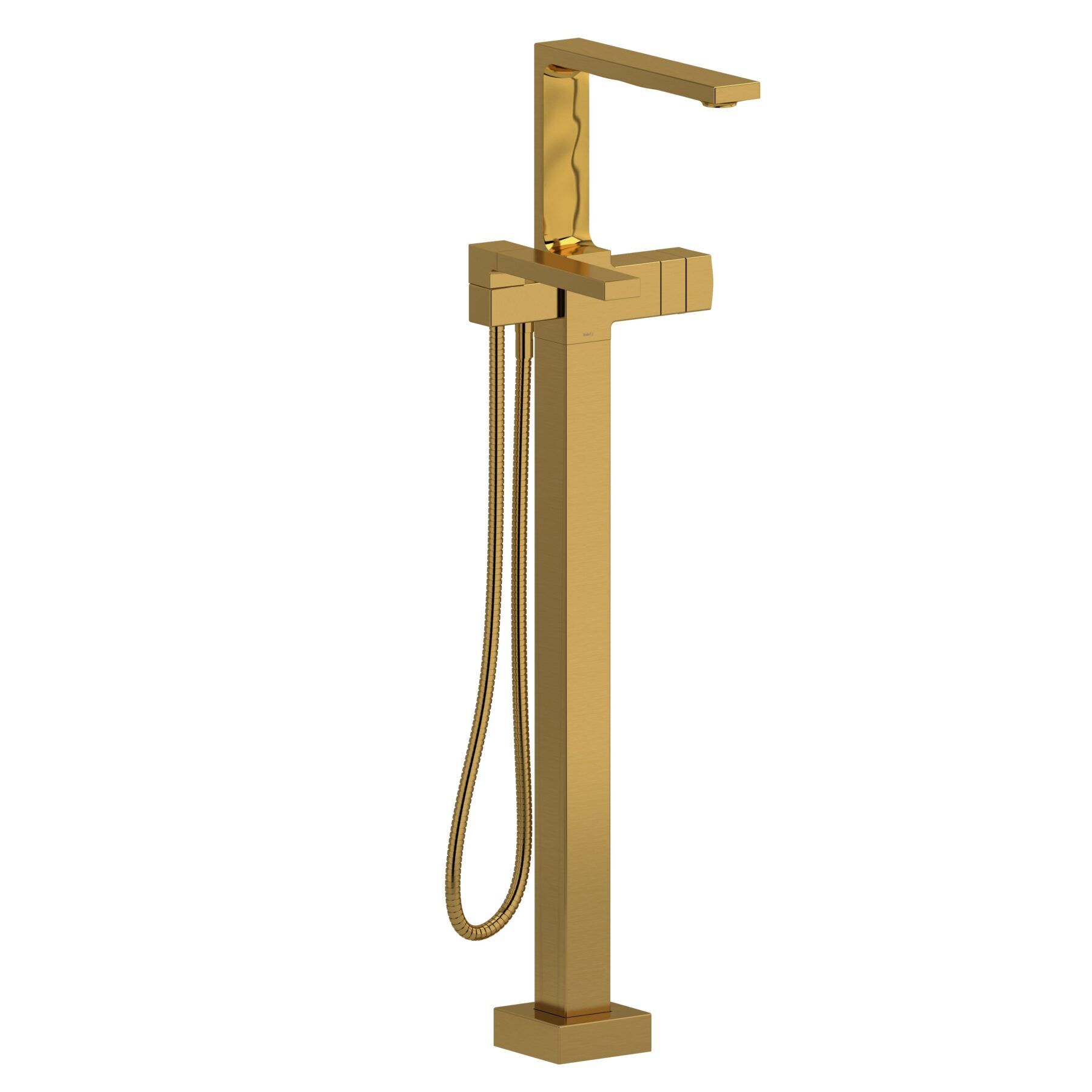Riobel RF39BG - 2-way Type T floor-mount tub filler with hand shower Riobel RF39BG - 2-way Type T floor-mount tub filler with hand shower
