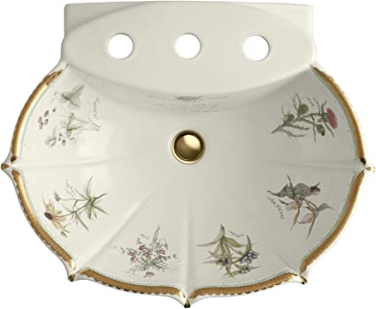 KOHLER-PRAIRIE FLOWER LAVATORY PEDESTAL 21-3/4 X 18-1/4 X 31-7/8” -BISCUIT DESIGN KOHLER-PRAIRIE FLOWER LAVATORY PEDESTAL 21-3/4 X 18-1/4 X 31-7/8” -BISCUIT DESIGN