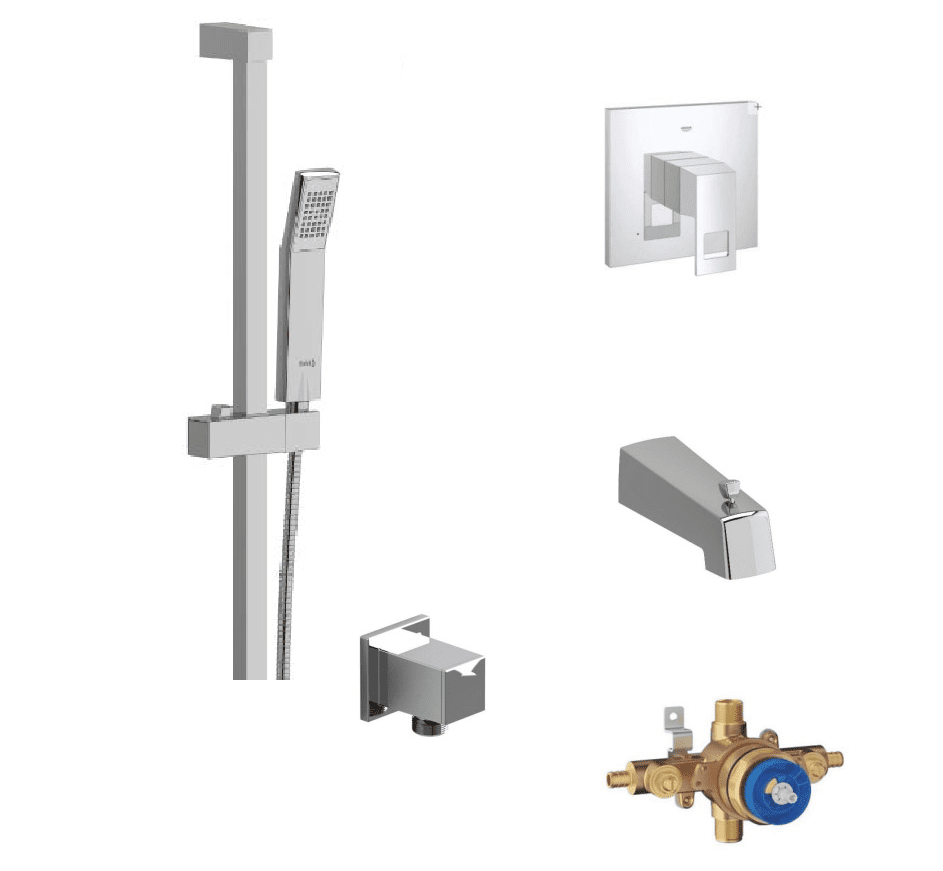 Amati Choice – Grohe Pres. Balance Valve Tub & Hand Shower Faucet Amati Choice – Grohe Pres. Balance Valve Tub & Hand Shower Faucet