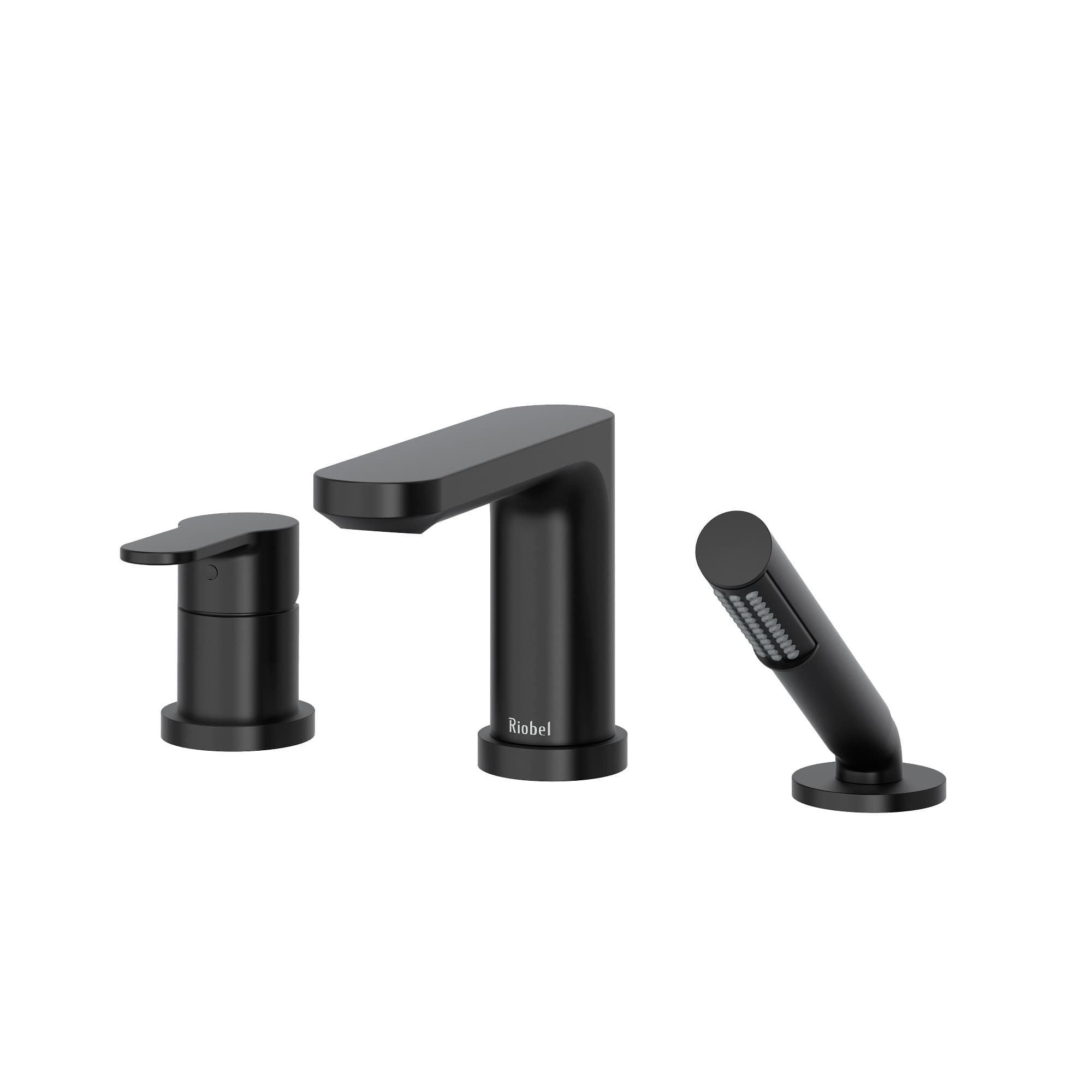 Riobel Pro TIN10BK - Interval™ 3-Hole Deck Mount Tub Filler Trim Riobel Pro TIN10BK - Interval™ 3-Hole Deck Mount Tub Filler Trim