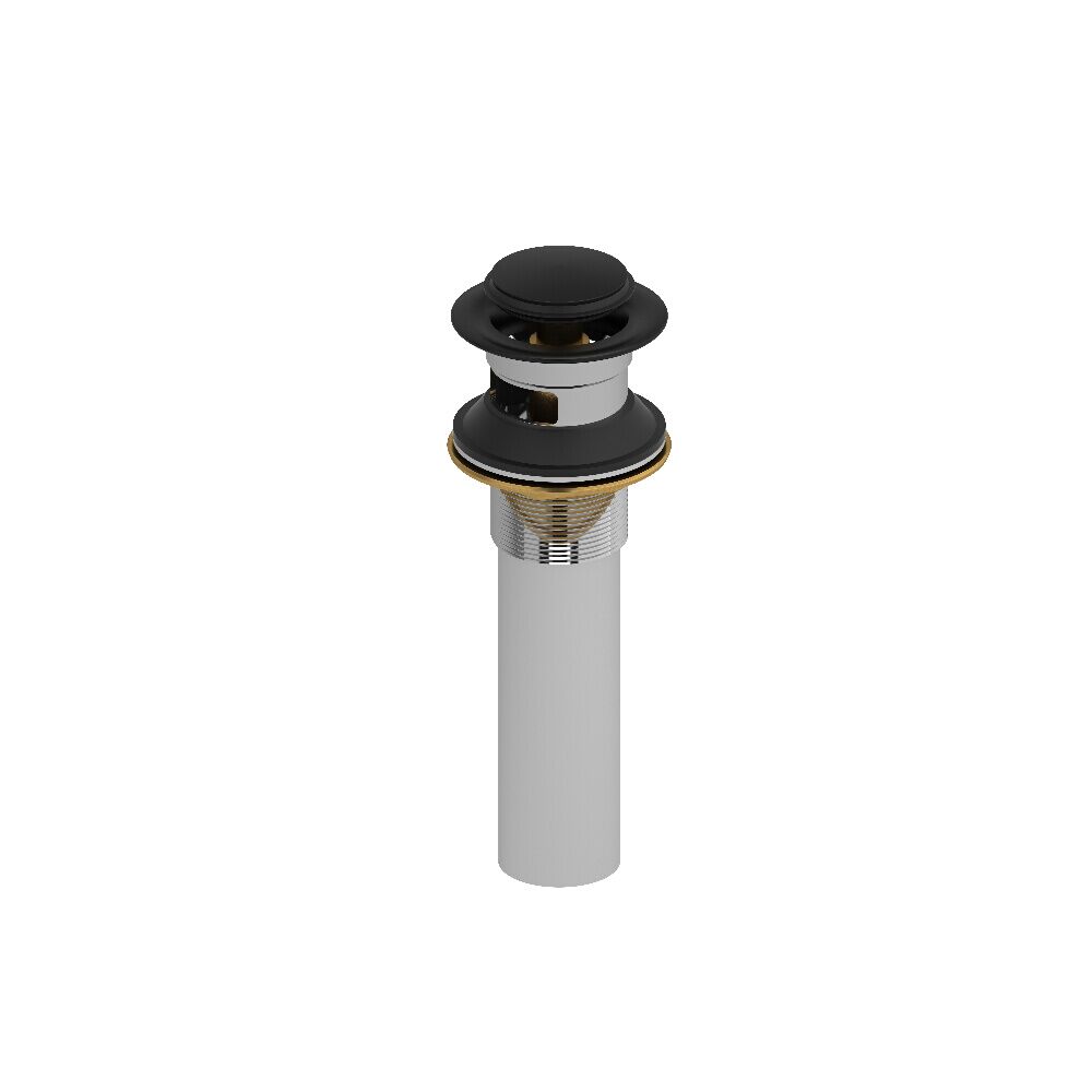 Riobel Pro PDB150BK - Lavatory push drain with overflow Riobel Pro PDB150BK - Lavatory push drain with overflow