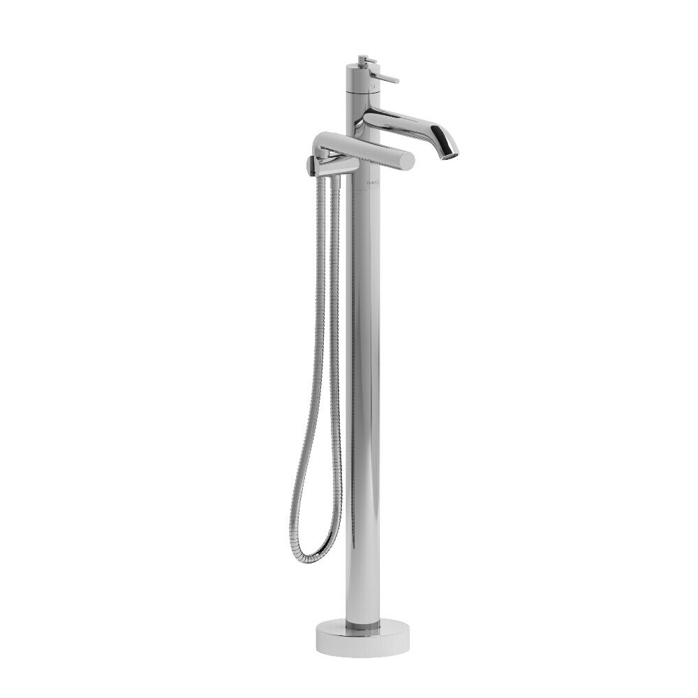 Riobel Pro TCO39C - 2-way Type T coaxial floor-mount tub filler with Handshower Riobel Pro TCO39C - 2-way Type T coaxial floor-mount tub filler with Handshower
