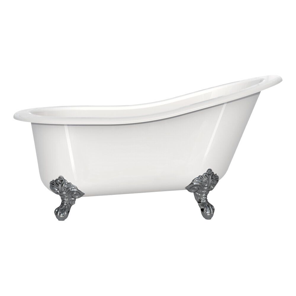 Victoria + Albert SHR-N-SW-OF+FT-SHR-PC - Shropshire 61" x 30" Freestanding Slipper Bathtub Victoria + Albert SHR-N-SW-OF+FT-SHR-PC - Shropshire 61" x 30" Freestanding Slipper Bathtub