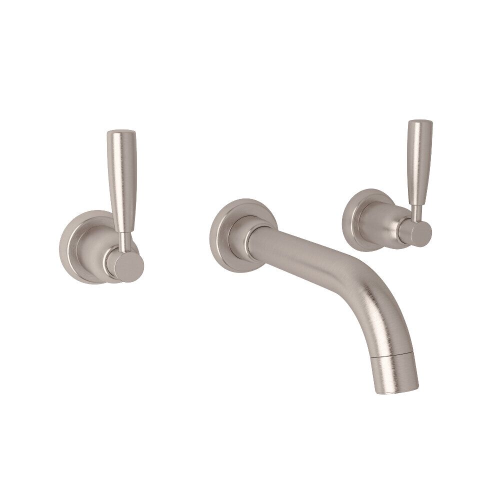Perrin & Rowe U.3321LS-STN/TO-2 - Holborn™ Wall Mount Lavatory Faucet Perrin & Rowe U.3321LS-STN/TO-2 - Holborn™ Wall Mount Lavatory Faucet