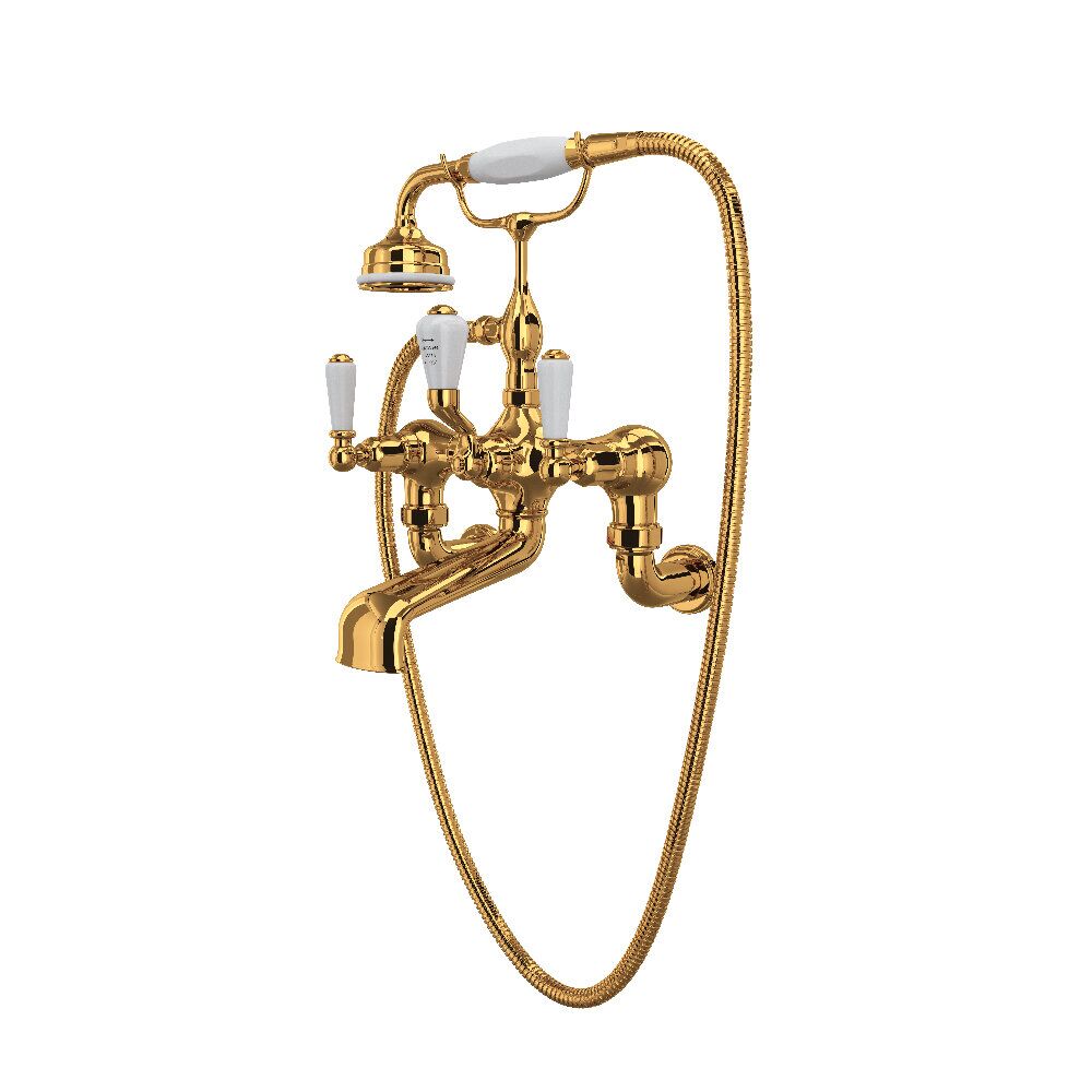 Perrin & Rowe U.3510L/1-EG - Edwardian™ Exposed Wall Mount Tub Filler Perrin & Rowe U.3510L/1-EG - Edwardian™ Exposed Wall Mount Tub Filler
