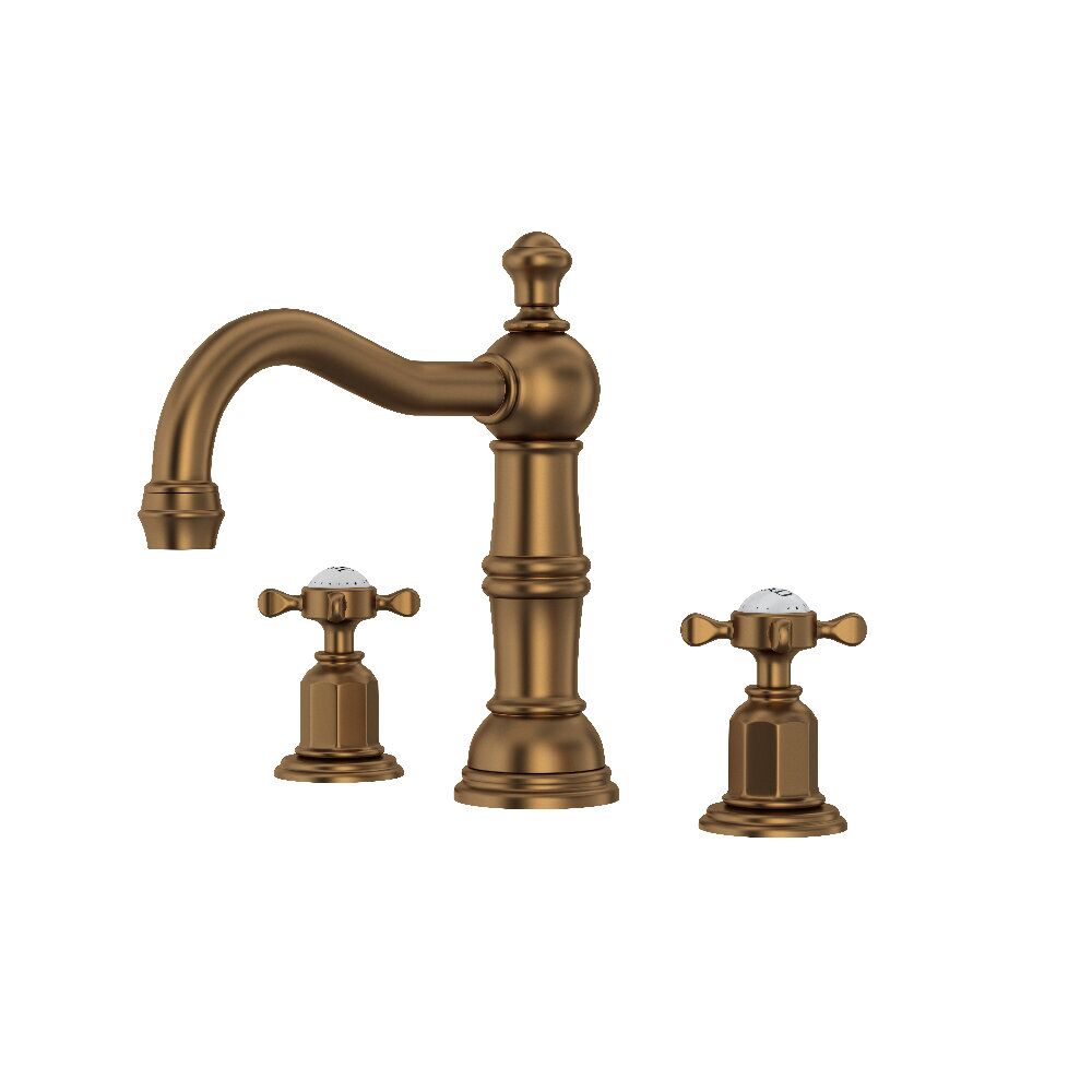 Perrin & Rowe U.3721X-EB-2 - Edwardian™ Widespread Lavatory Faucet Perrin & Rowe U.3721X-EB-2 - Edwardian™ Widespread Lavatory Faucet