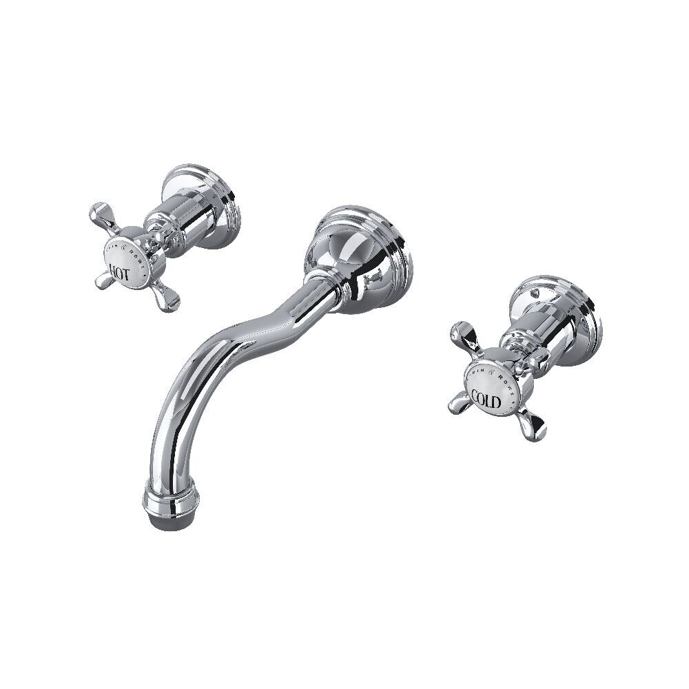 Perrin & Rowe U.3791X-APC/TO-2 - Edwardian™ Wall Mount Lavatory Faucet Perrin & Rowe U.3791X-APC/TO-2 - Edwardian™ Wall Mount Lavatory Faucet