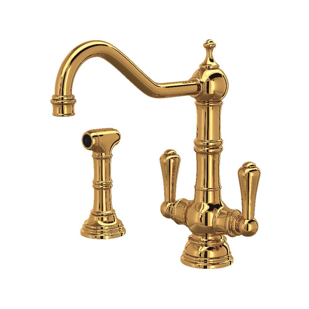 Perrin & Rowe U.4766EG-2 - Edwardian™ Two Handle Kitchen Faucet Perrin & Rowe U.4766EG-2 - Edwardian™ Two Handle Kitchen Faucet