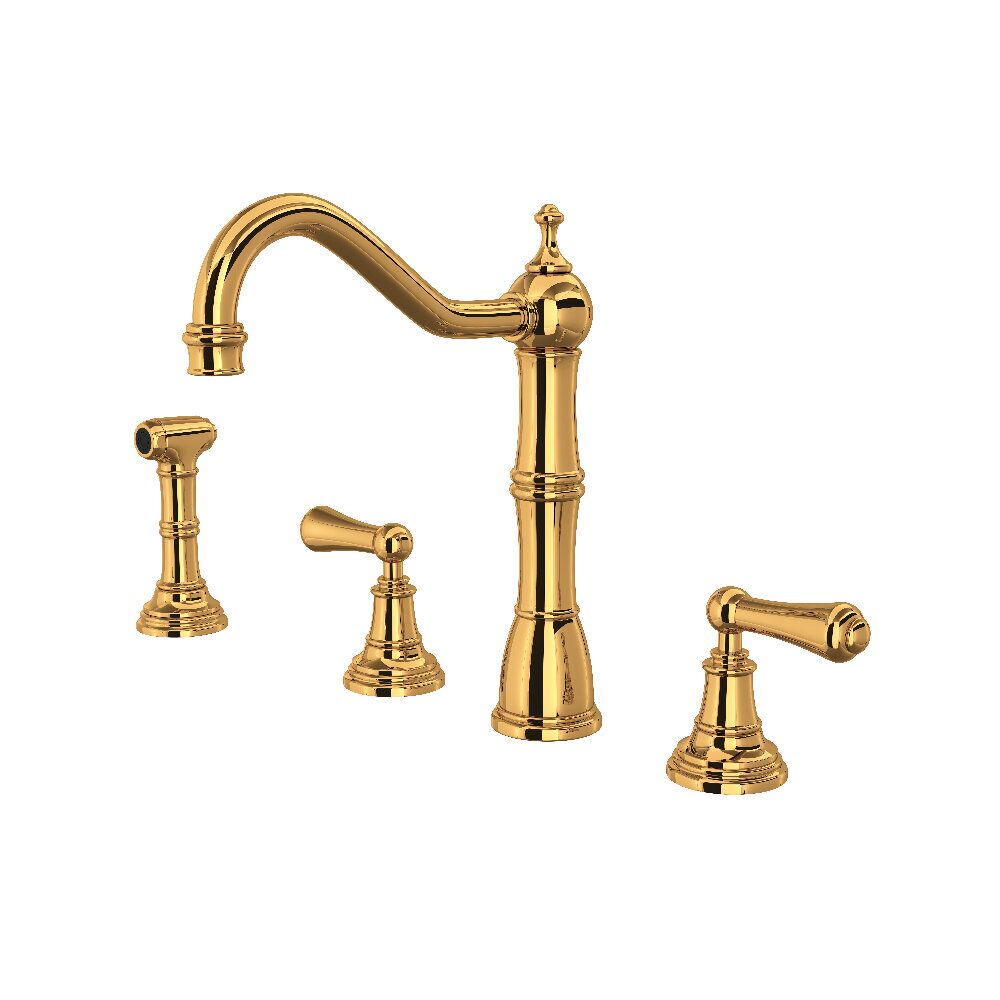 Perrin & Rowe U.4776L-EG-2 - Edwardian™ Two Handle Kitchen Faucet Perrin & Rowe U.4776L-EG-2 - Edwardian™ Two Handle Kitchen Faucet