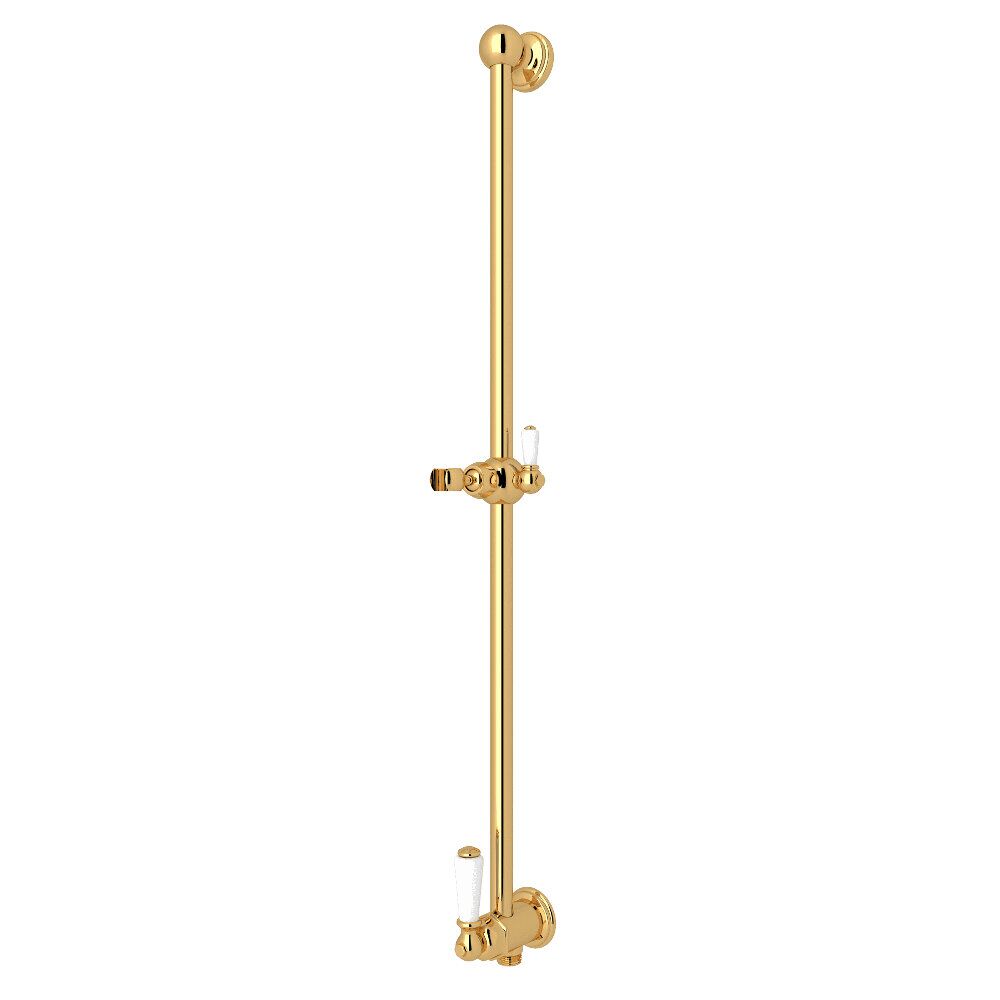 Perrin & Rowe U.5535EG - 25" Slide Bar With Integrated Volume Control And Outlet Perrin & Rowe U.5535EG - 25" Slide Bar With Integrated Volume Control And Outlet