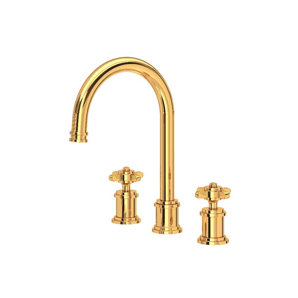 Perrin & Rowe U.AR08D3XMEG - Armstrong™ Widespread Lavatory Faucet Perrin & Rowe U.AR08D3XMEG - Armstrong™ Widespread Lavatory Faucet