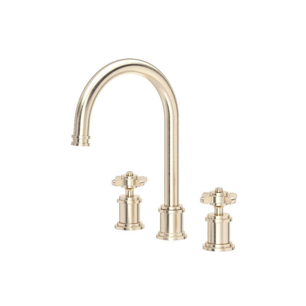 Perrin & Rowe U.AR08D3XMSTN - Armstrong™ Widespread Lavatory Faucet Perrin & Rowe U.AR08D3XMSTN - Armstrong™ Widespread Lavatory Faucet