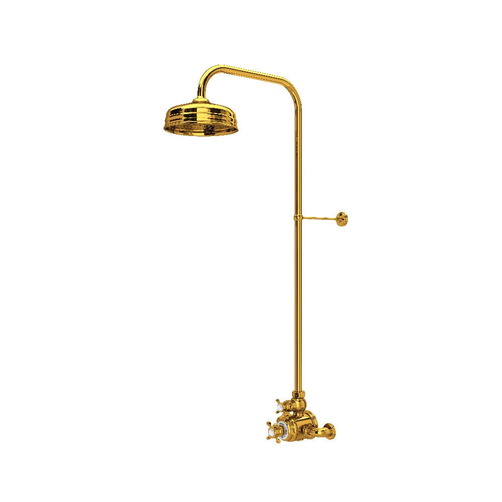 Perrin & Rowe U.KIT2X-ULB - Edwardian™ 3/4" Exposed Wall Mount Thermostatic Shower System Perrin & Rowe U.KIT2X-ULB - Edwardian™ 3/4" Exposed Wall Mount Thermostatic Shower System