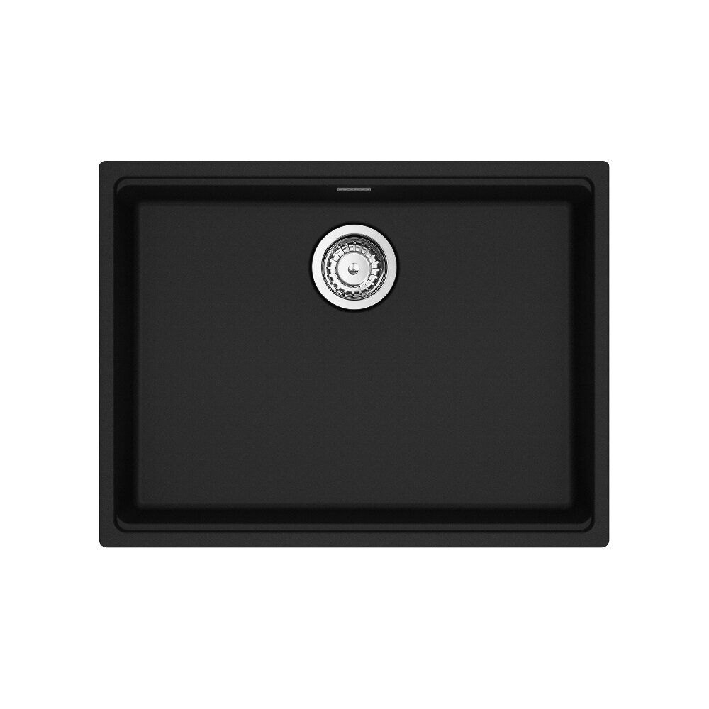 Franke Maris Undermount 25-in x 18.94-in Granite ADA Single Bowl Sink in Matte Black Franke Maris Undermount 25-in x 18.94-in Granite ADA Single Bowl Sink in Matte Black
