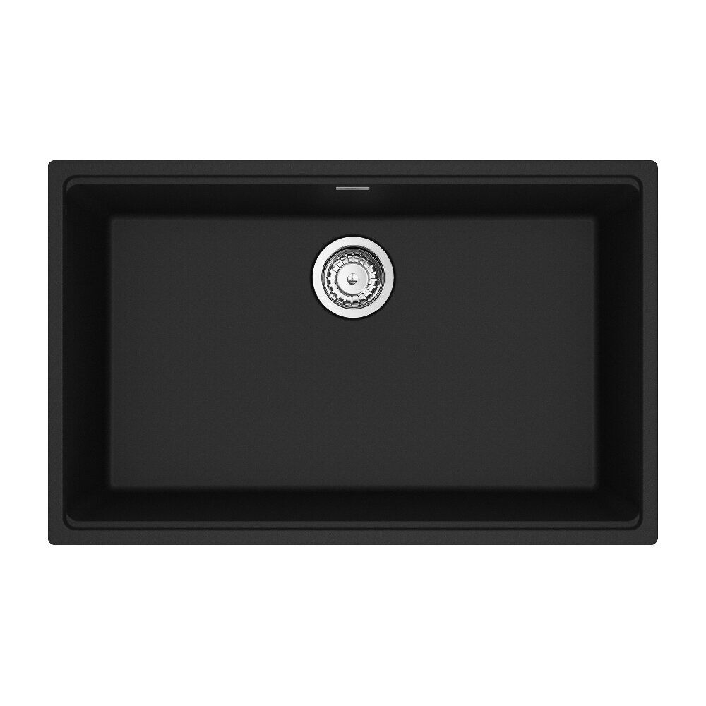 Franke Maris Undermount 33-in x 22-in Granite Single Bowl Kitchen Sink in Matte Black Franke Maris Undermount 33-in x 22-in Granite Single Bowl Kitchen Sink in Matte Black