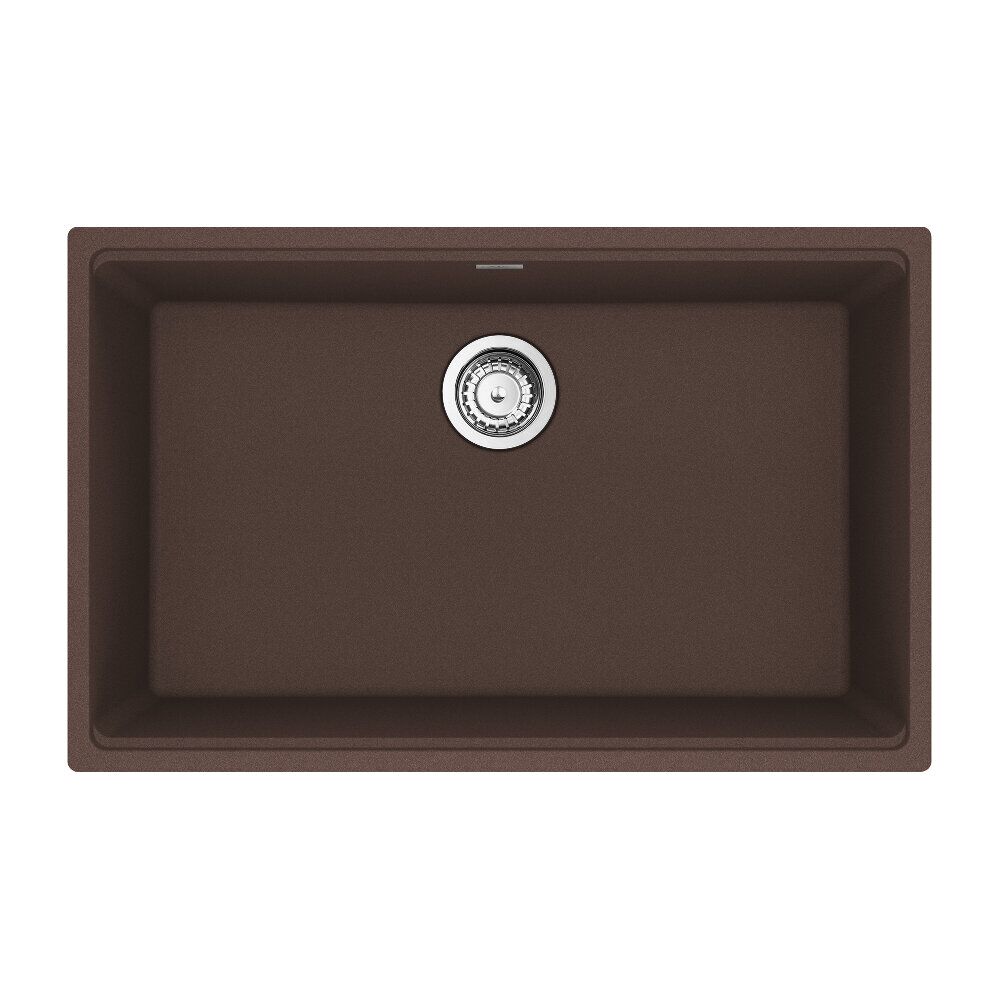 Franke Maris Undermount 33-in x 22-in Granite Single Bowl Kitchen Sink in Mocha Franke Maris Undermount 33-in x 22-in Granite Single Bowl Kitchen Sink in Mocha