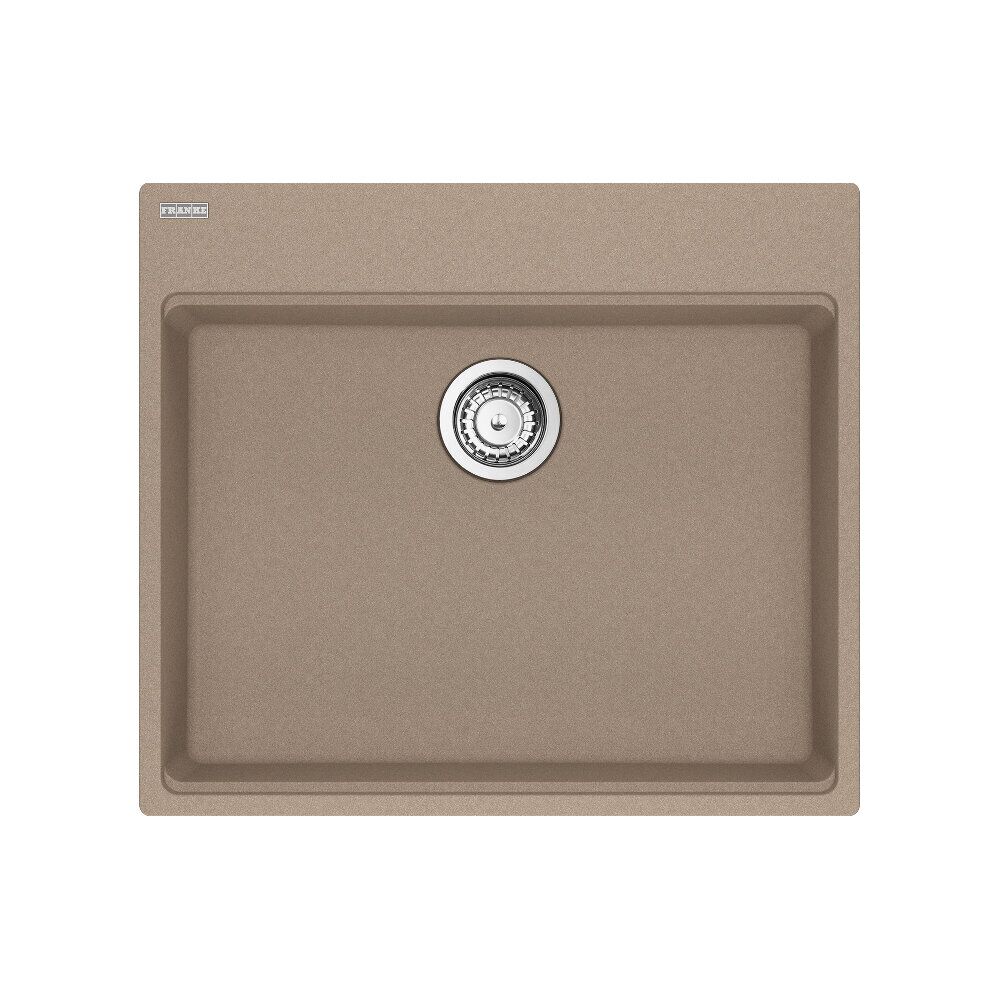 Franke Maris Topmount 25-in x 22-in Granite ADA Single Bowl Kitchen Sink in Oyster Franke Maris Topmount 25-in x 22-in Granite ADA Single Bowl Kitchen Sink in Oyster