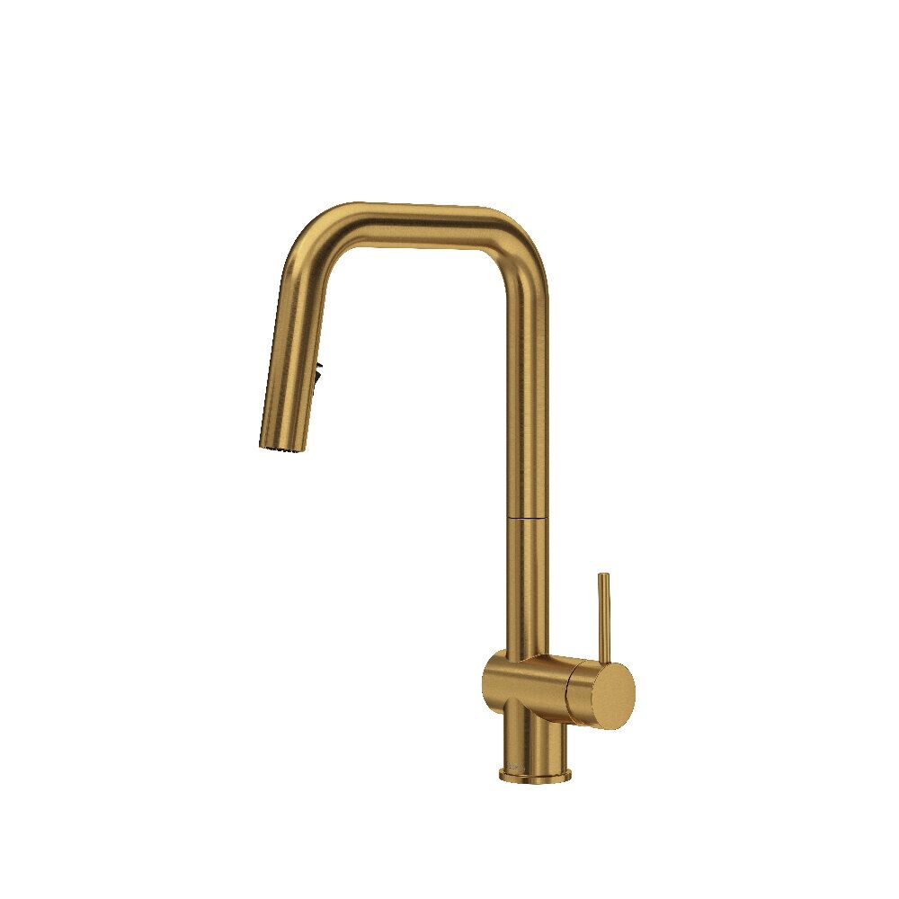 Riobel AZSQ201BG - Azure™ Pull-Down Kitchen Faucet With U-Spout Riobel AZSQ201BG - Azure™ Pull-Down Kitchen Faucet With U-Spout