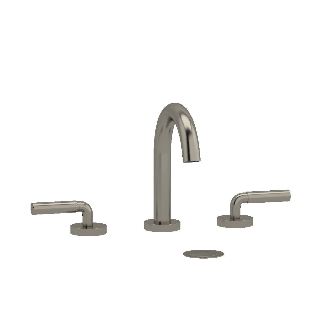 Riobel RU08LKNBN - Riu™ Widespread Lavatory Faucet With C-Spout Riobel RU08LKNBN - Riu™ Widespread Lavatory Faucet With C-Spout