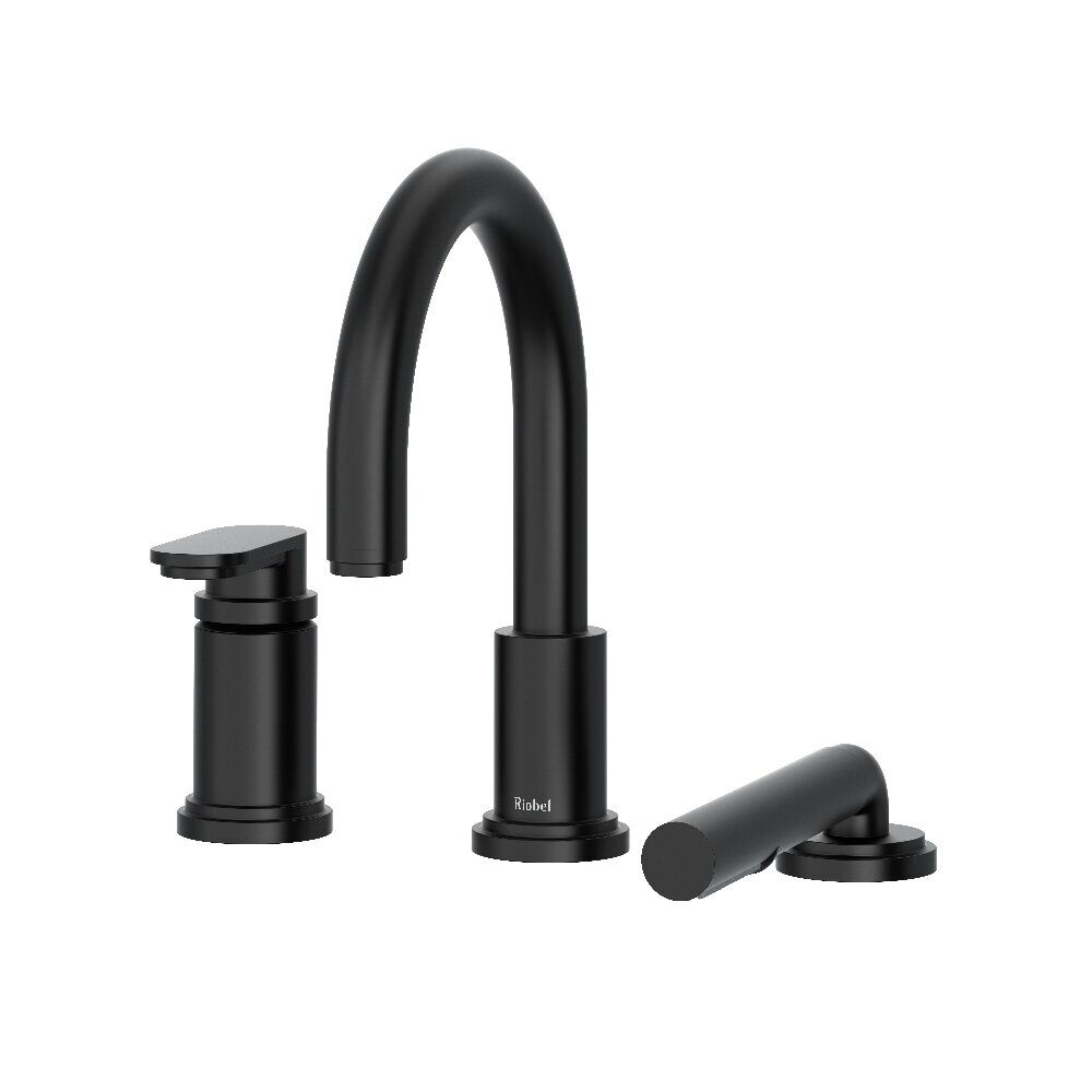Riobel TAA16BK - Arca™ 3-Hole Deck Mount Tub Filler Trim Riobel TAA16BK - Arca™ 3-Hole Deck Mount Tub Filler Trim