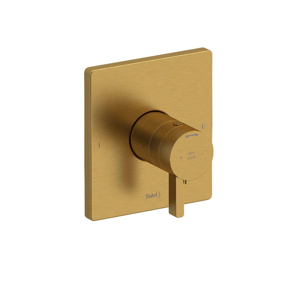 Riobel TPXTQ44BG - Paradox™ 1/2" Therm & Pressure Balance Trim With 2 Functions Riobel TPXTQ44BG - Paradox™ 1/2" Therm & Pressure Balance Trim With 2 Functions