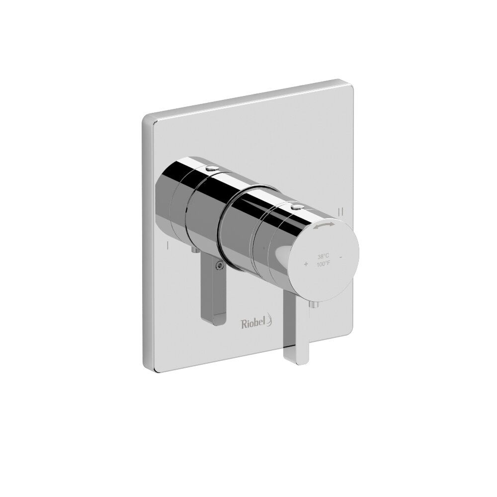 Riobel TPXTQ44C - Paradox™ 1/2" Therm & Pressure Balance Trim With 2 Functions Riobel TPXTQ44C - Paradox™ 1/2" Therm & Pressure Balance Trim With 2 Functions