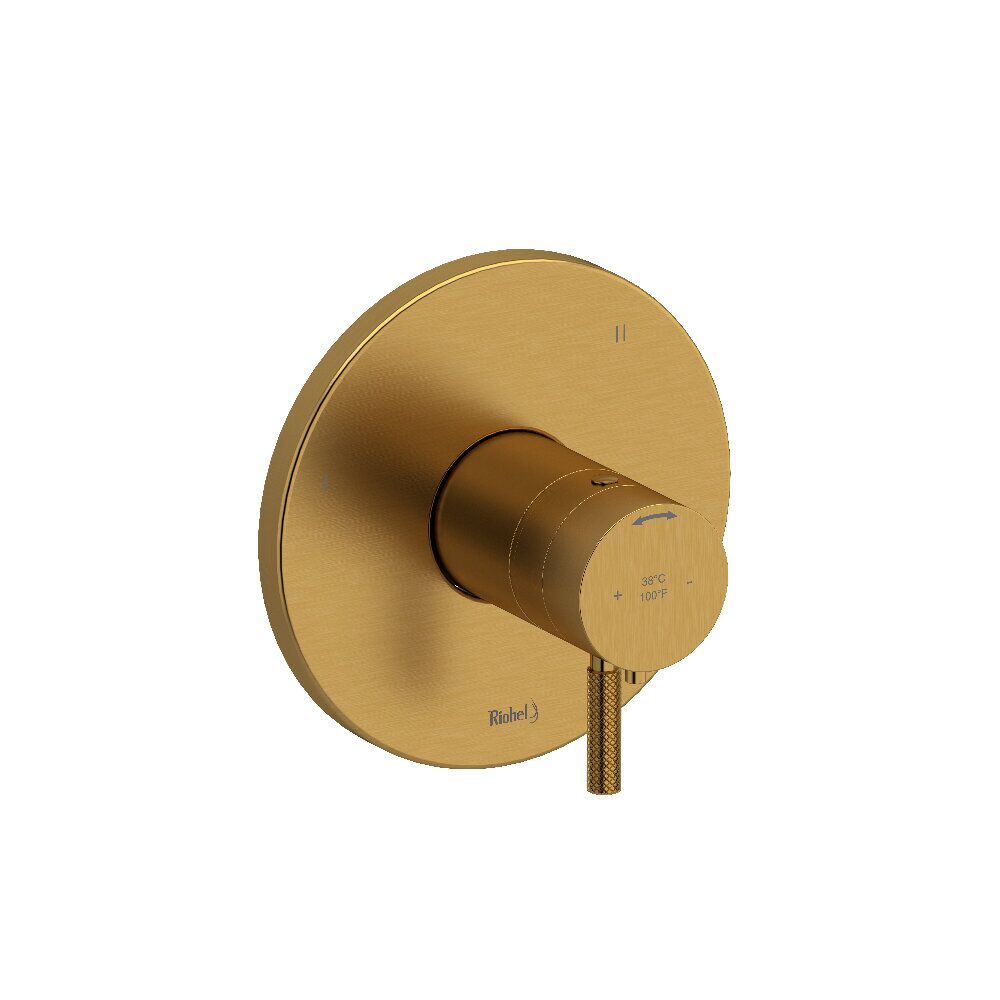 Riobel TRUTM45KNBG - Riu™ 1/2" Therm & Pressure Balance Trim With 5 Functions Riobel TRUTM45KNBG - Riu™ 1/2" Therm & Pressure Balance Trim With 5 Functions