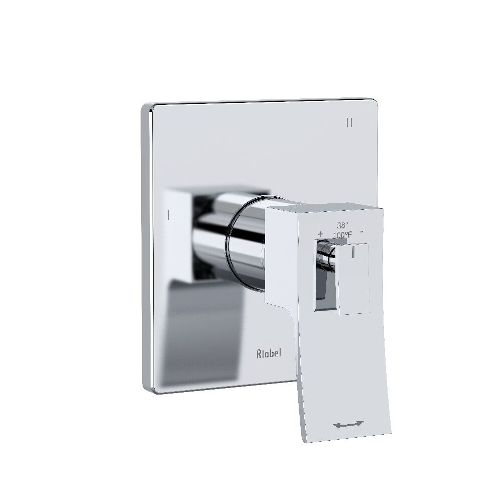 Riobel TZOTQ45C - Zendo™ 1/2" Therm & Pressure Balance Trim With 5 Functions Riobel TZOTQ45C - Zendo™ 1/2" Therm & Pressure Balance Trim With 5 Functions