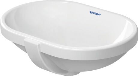 Duravit Foster Undermount Sink - White with Wonder Gliss