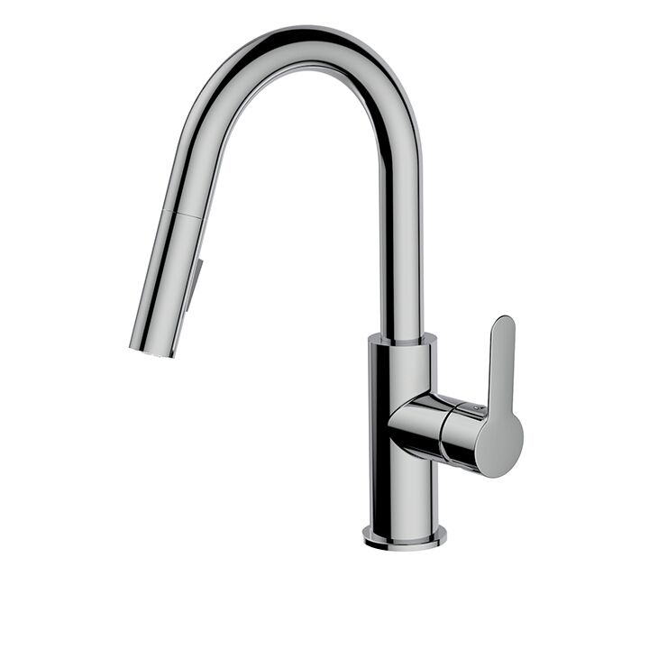 AQUABRASS - Barley Prep Pull-Down Dual Stream Mode Kitchen Faucet