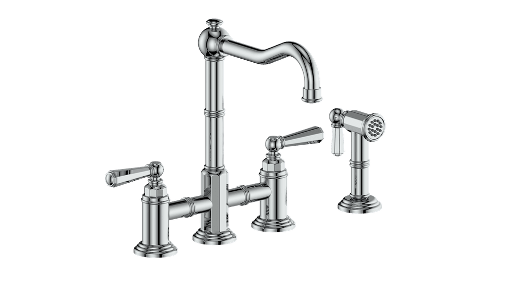 Vogt KF.11CA.2201 - Carinthia Bridge Kitchens Faucet with Side Spray Vogt KF.11CA.2201 - Carinthia Bridge Kitchens Faucet with Side Spray