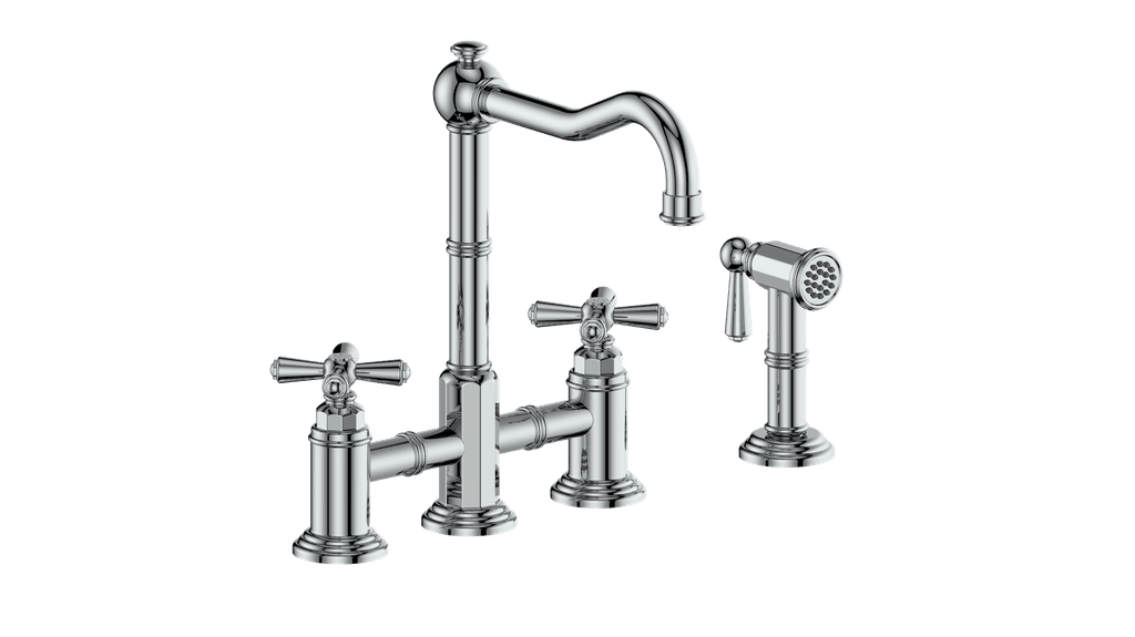 Vogt KF.11CA.2301 - Carinthia Bridge Kitchens Faucet with Side Spray Vogt KF.11CA.2301 - Carinthia Bridge Kitchens Faucet with Side Spray