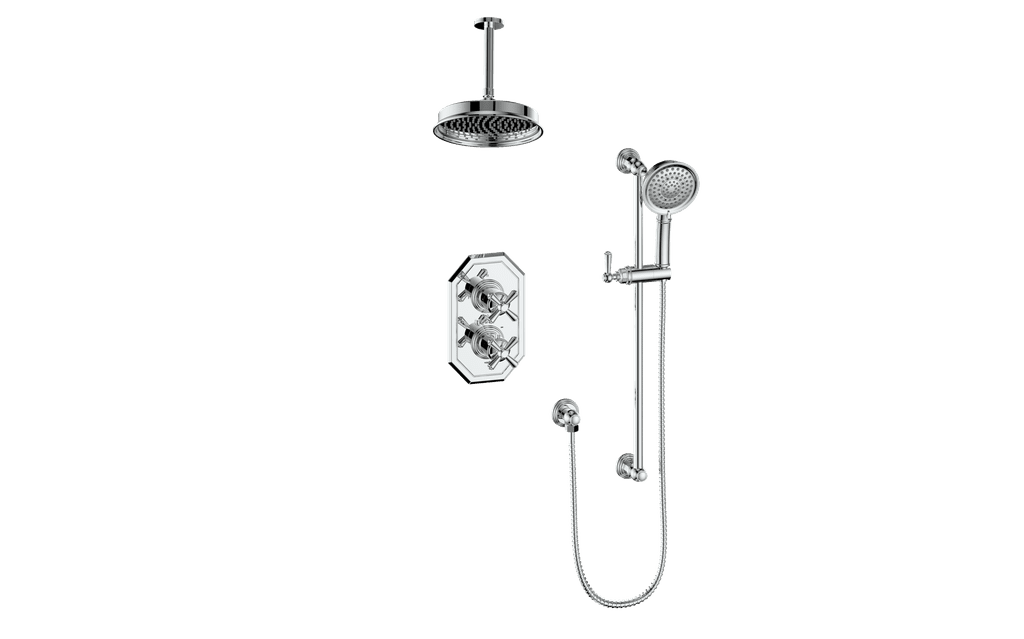 Vogt TM.C3.220.216 - Carinthia Trim for 2-Way TH Shower Kit with 6" Ceiling Arm Vogt TM.C3.220.216 - Carinthia Trim for 2-Way TH Shower Kit with 6" Ceiling Arm