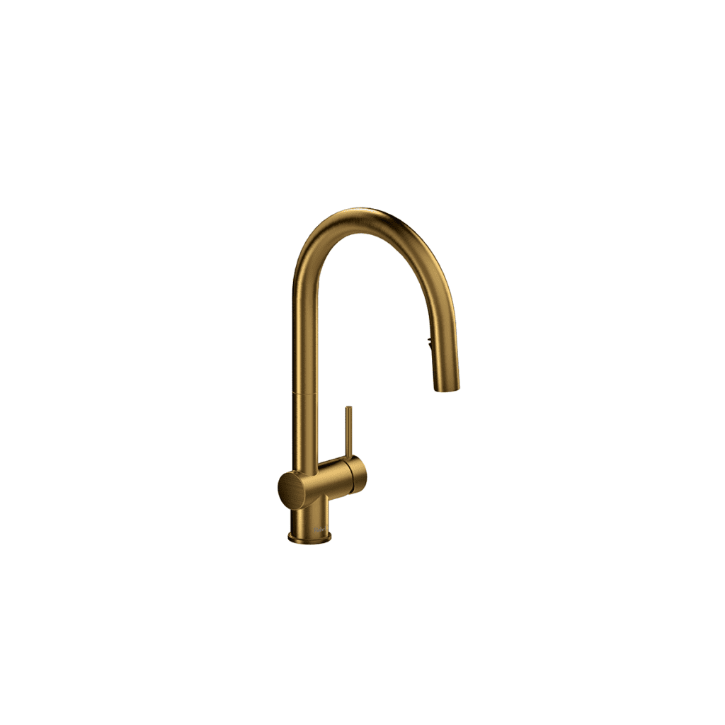 Riobel TTSQ101 - Trattoria, Faucet With Spray, in Black, Brushed Gold ...