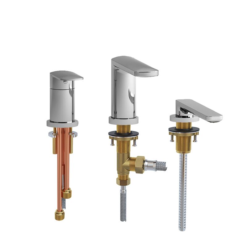 Riobel EV16C - 3-piece Type P deck-mount tub filler with hand shower