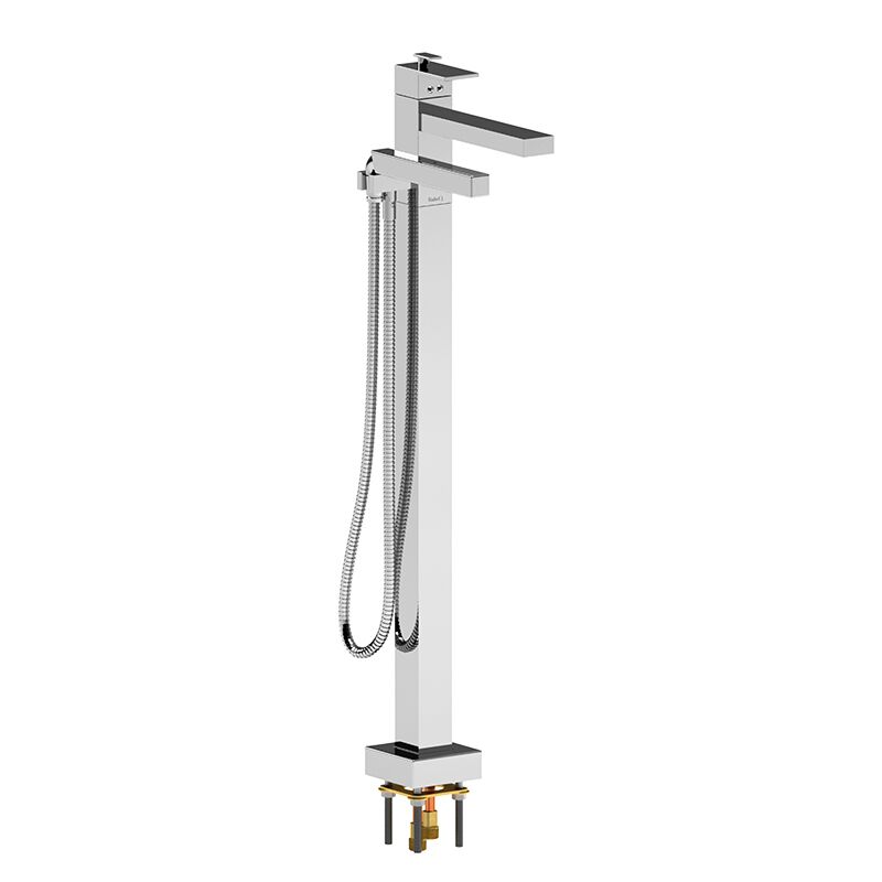 Riobel QA39C - 2-way Type T floor-mount tub filler with hand shower