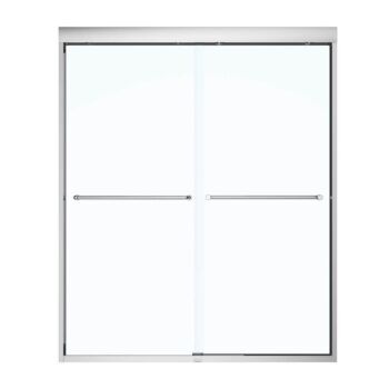 ゆぅ Halo 56 ½-59 x 59 in. 8 mm Sliding Tub Door for Alcove