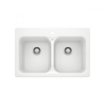 フナナP PRECIS U 1¾ Low Divide | SILGRANIT Coal Black | BLANCO