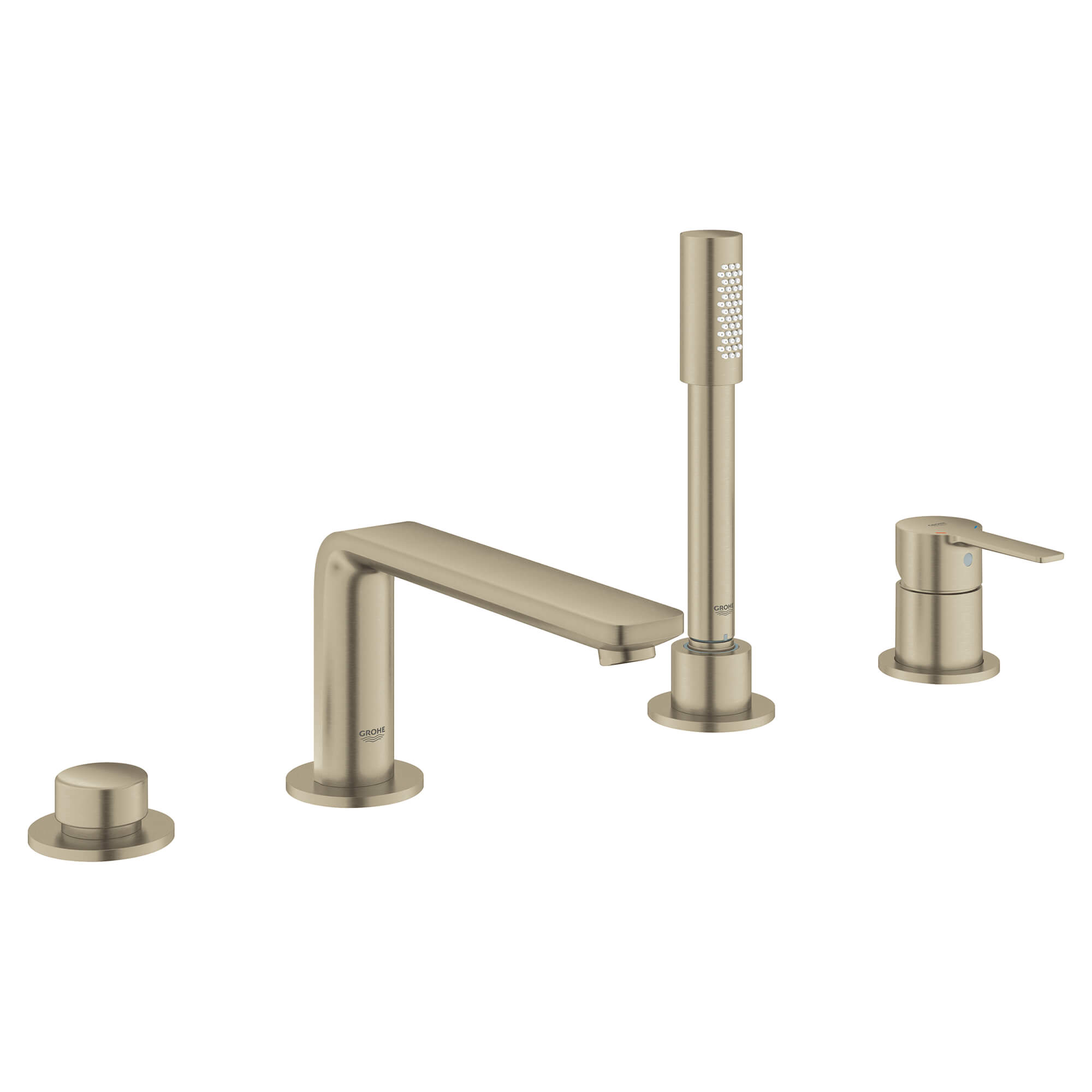 Grohe 19577EN1 - 4-Hole Single-Handle Deck Mount Roman Tub Faucet with Hand Shower Grohe 19577EN1 - 4-Hole Single-Handle Deck Mount Roman Tub Faucet with Hand Shower