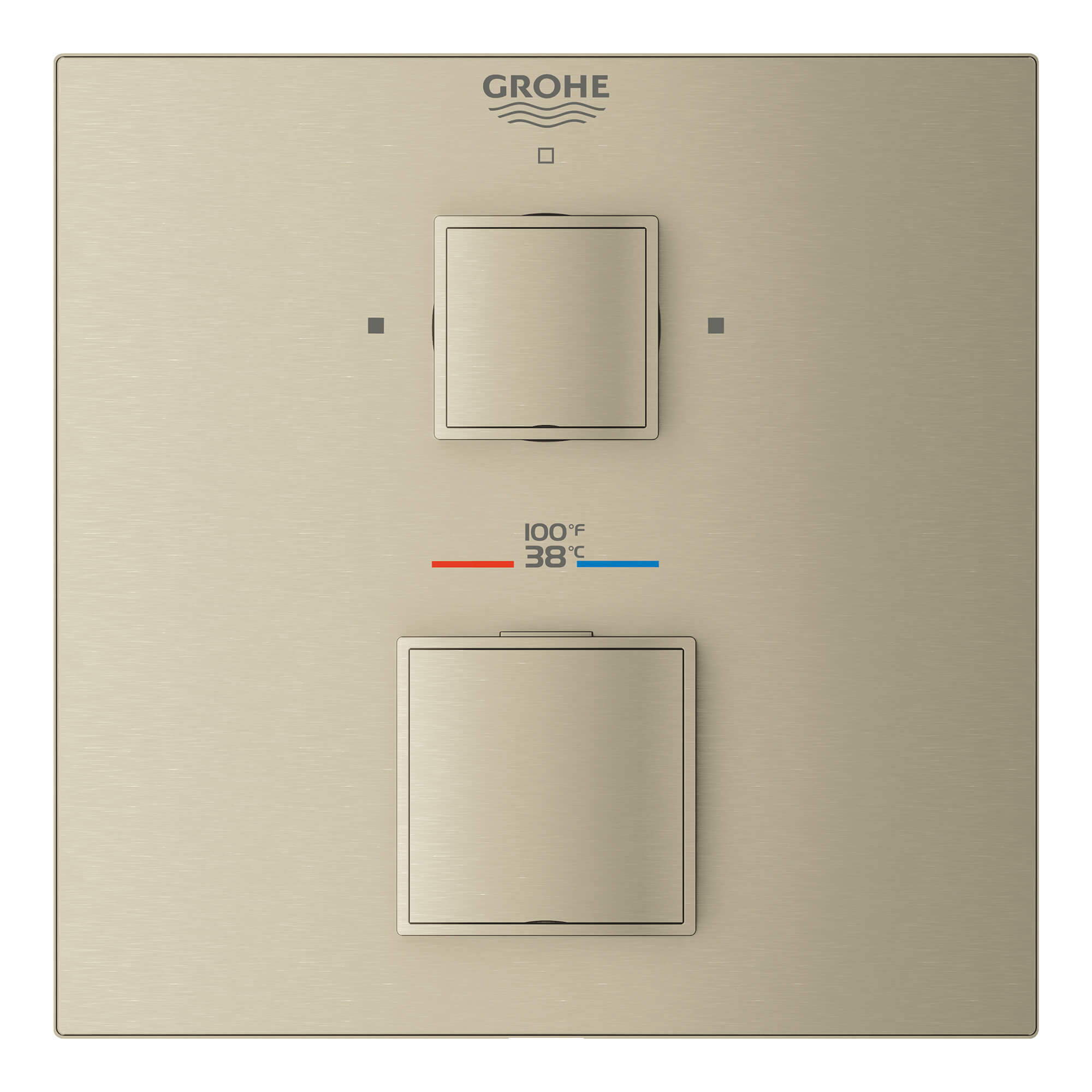 Grohe 24158EN0 - Dual Function 2-Handle Thermostatic Valve Trim Grohe 24158EN0 - Dual Function 2-Handle Thermostatic Valve Trim